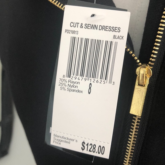 Premise Gold Zipper Sleeveless Black Dress NWT - Picture 7 of 8